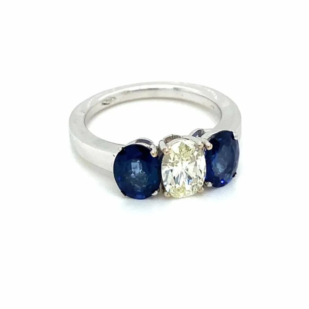 Bague Saphir Diamant