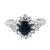 Bague Saphir Diamants