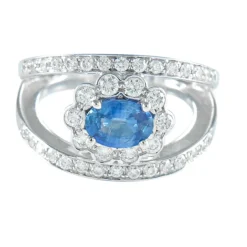 BAGUE SAPHIR DIAMANTS