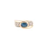 Bague saphir diamants