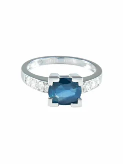 BAGUE SAPHIR DIAMANTS