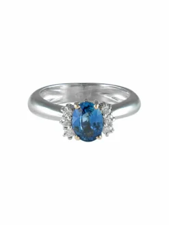 Bague Saphir Diamants