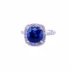 Bague Saphir Diamants