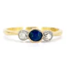 Bague Saphir, Diamants