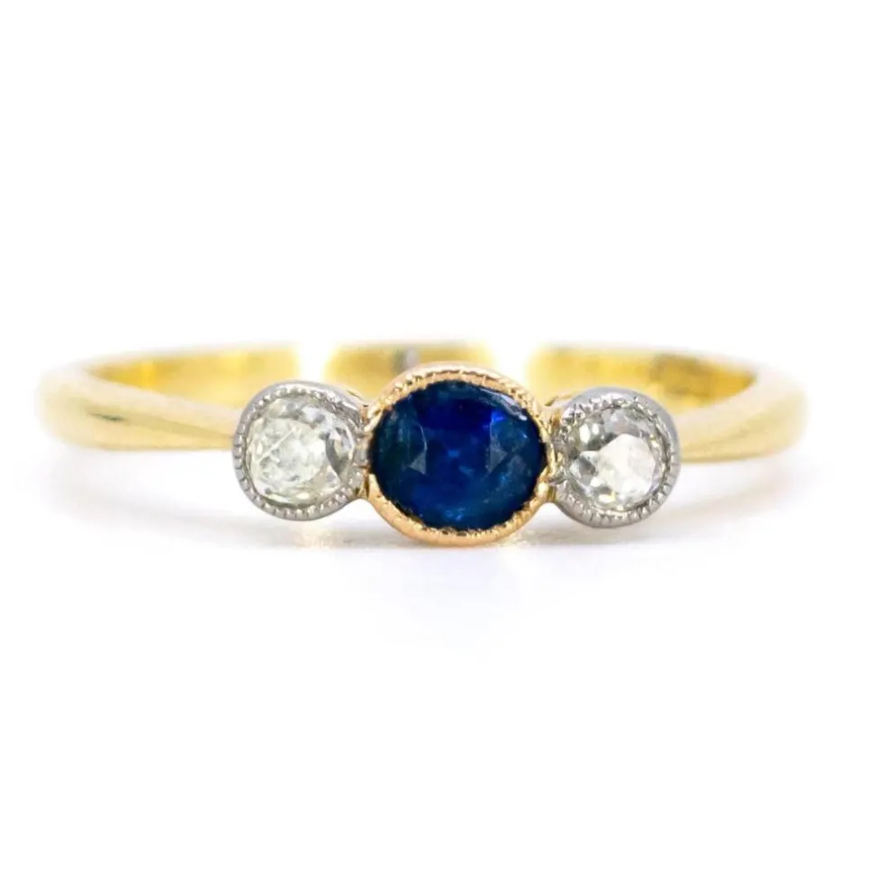 Bague Saphir, Diamants