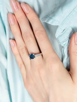 BAGUE SAPHIR DIAMANTS