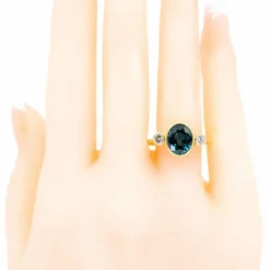 Bague Saphir, Diamants