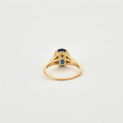 Bague saphir diamants
