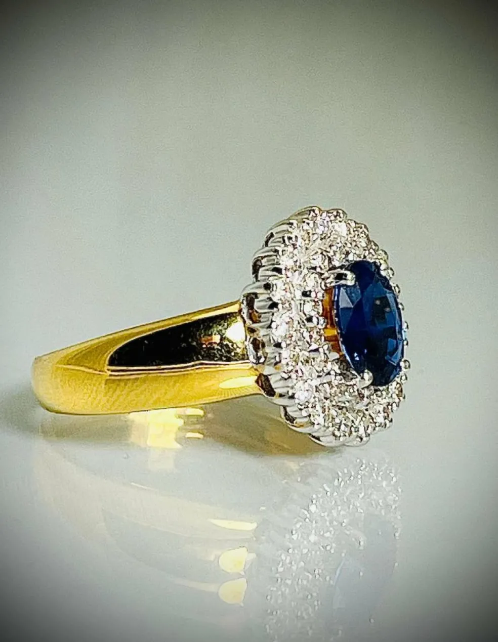 Bague Saphir Diamants