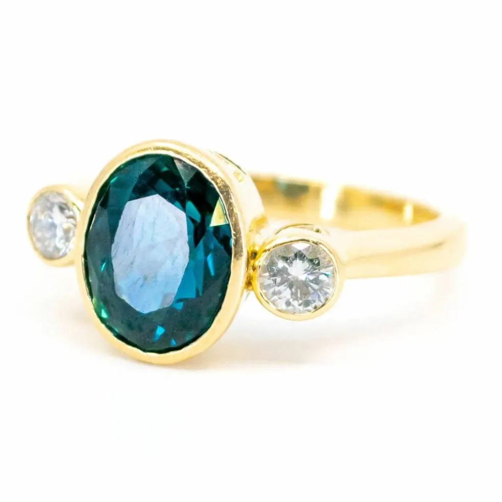 Bague Saphir, Diamants