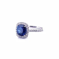 Bague Saphir Diamants