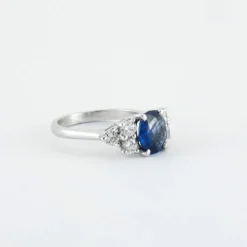 Bague Saphir Diamants
