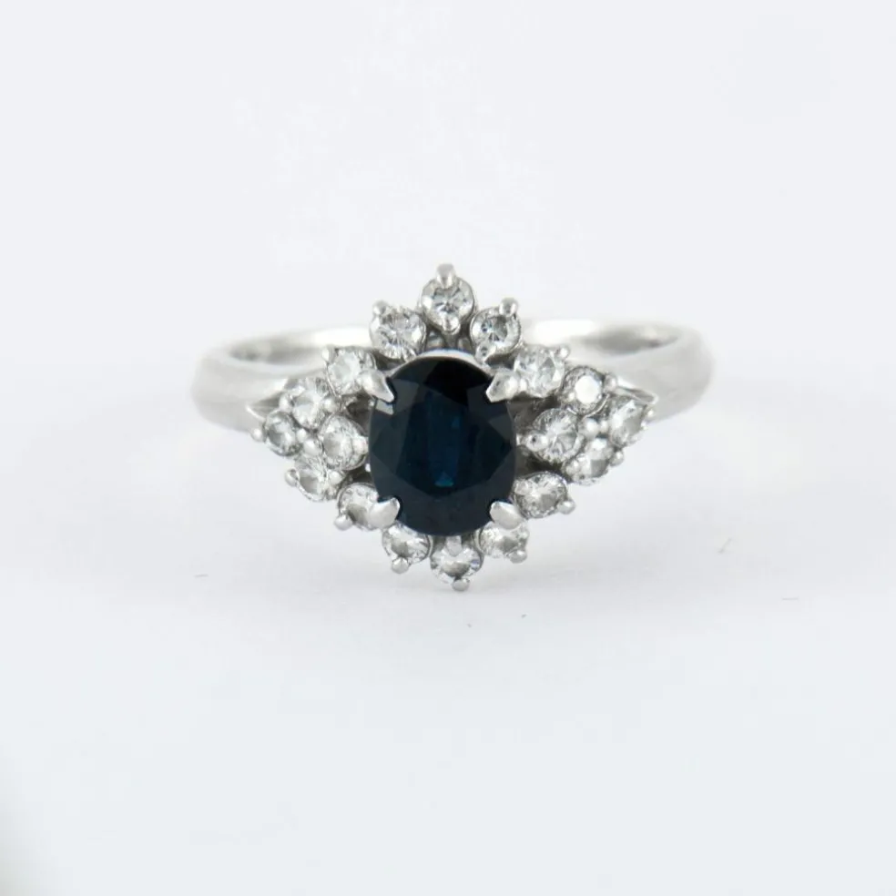 Bague Saphir Diamants