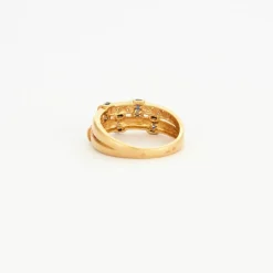 Bague saphir diamants