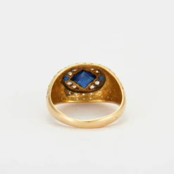 Bague Saphir, Diamants