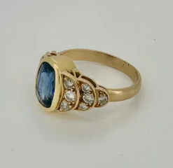 Bague Saphir Diamants