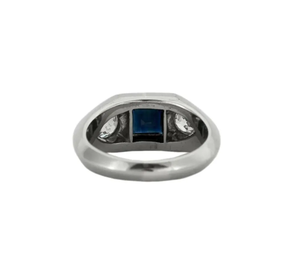 BAGUE SAPHIR DIAMANTS