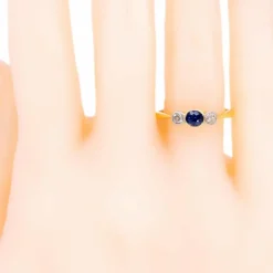 Bague Saphir, Diamants