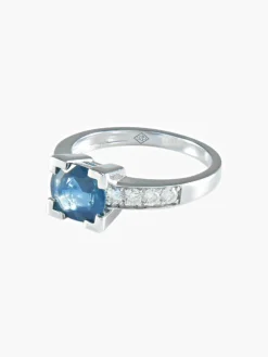 BAGUE SAPHIR DIAMANTS