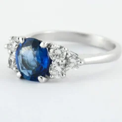 Bague Saphir Diamants
