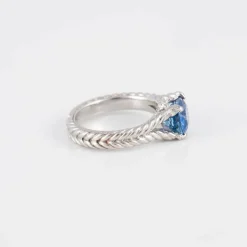 Bague saphir diamants