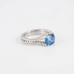 Bague saphir diamants