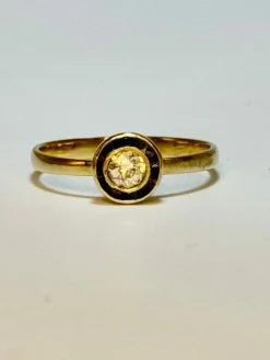 Bague saphir diamants or