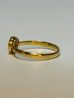Bague saphir diamants or