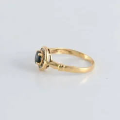 Bague Saphir entourage Diamants
