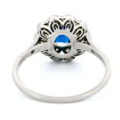 Bague Saphir entourage Diamants