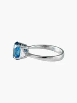 Bague Saphir et 2 Diamants