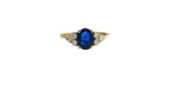 Bague saphir et diamant