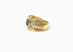 Bague saphir et diamant