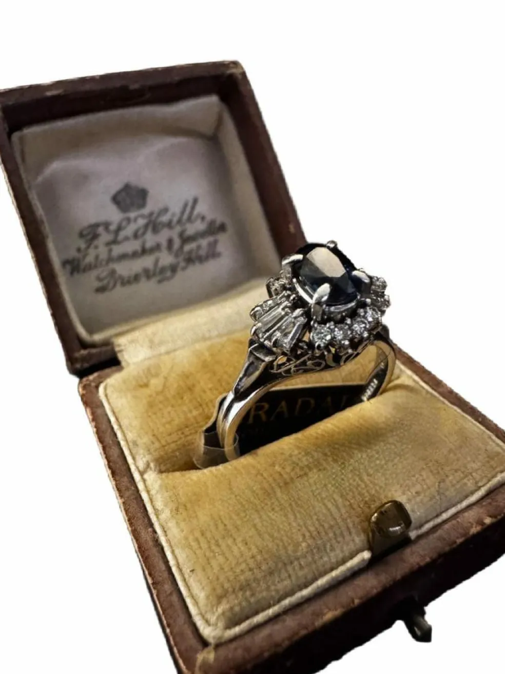 Bague saphir et diamant