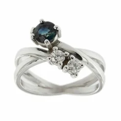 Bague saphir et diamant