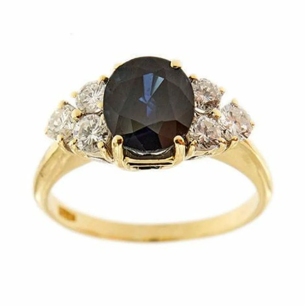 Bague saphir et diamant
