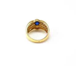 Bague saphir et diamant