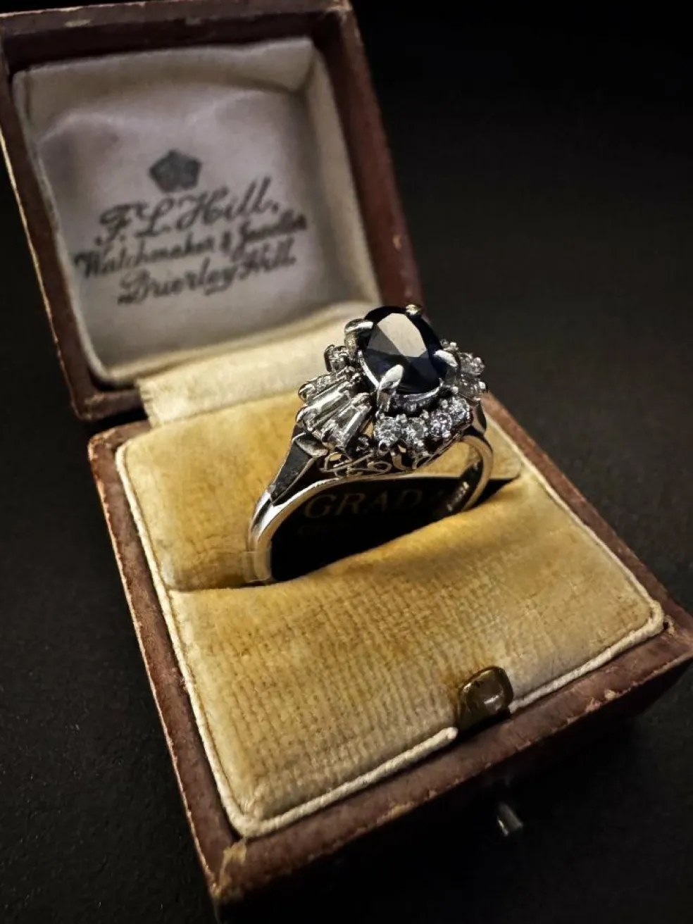 Bague saphir et diamant