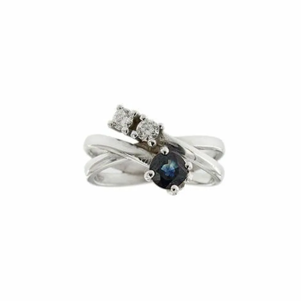Bague saphir et diamant