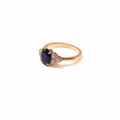 Bague saphir et diamant