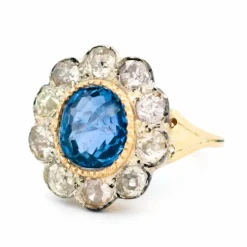 Bague saphir et diamant