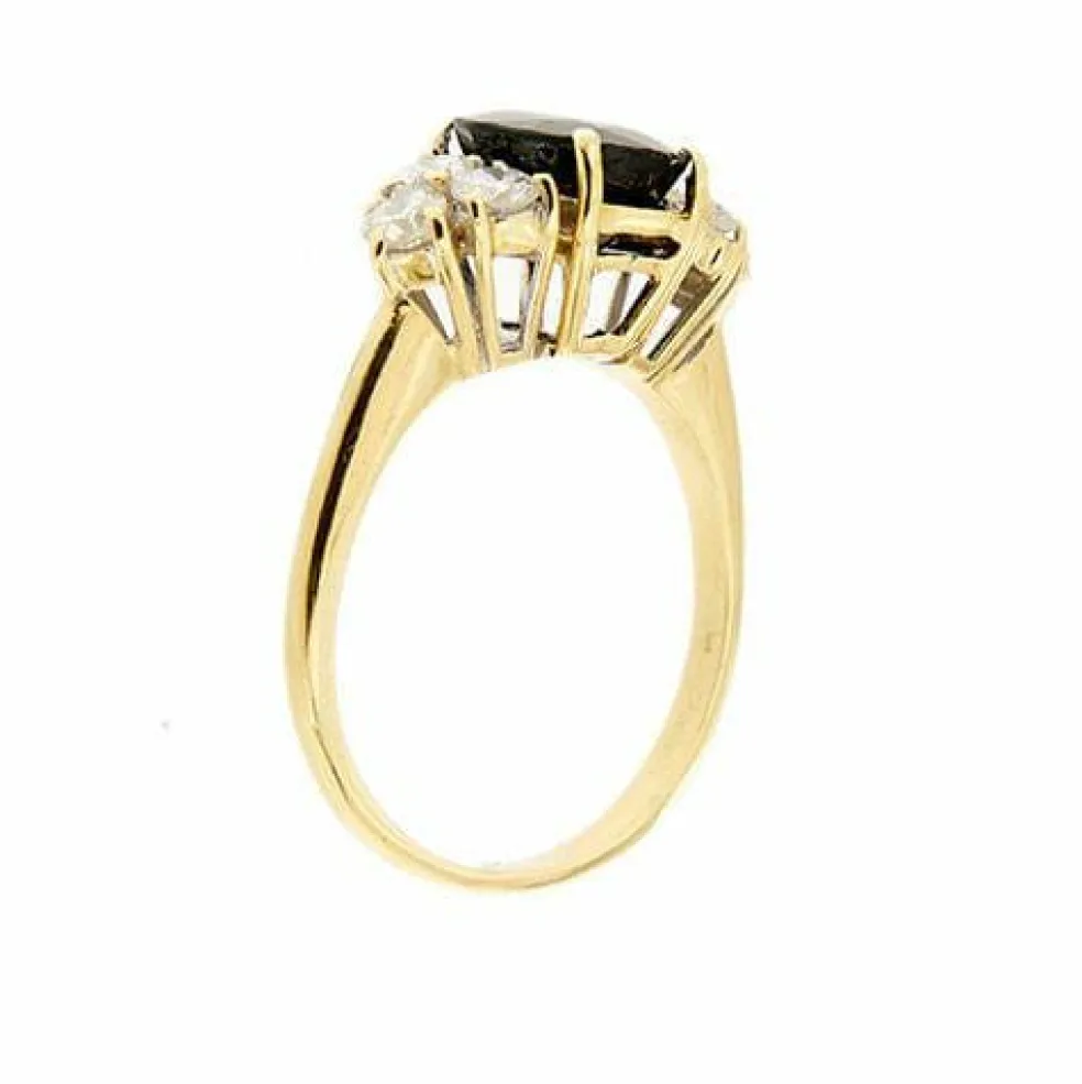 Bague saphir et diamant
