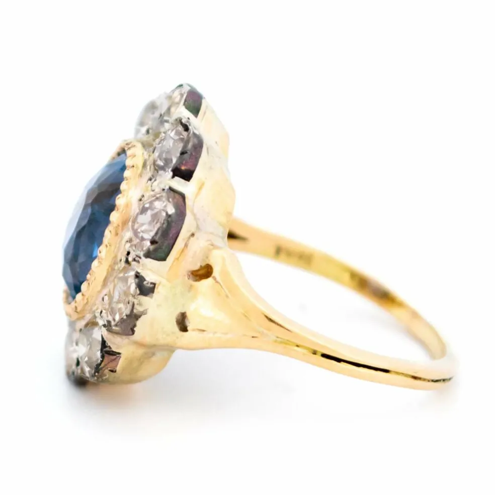 Bague saphir et diamant