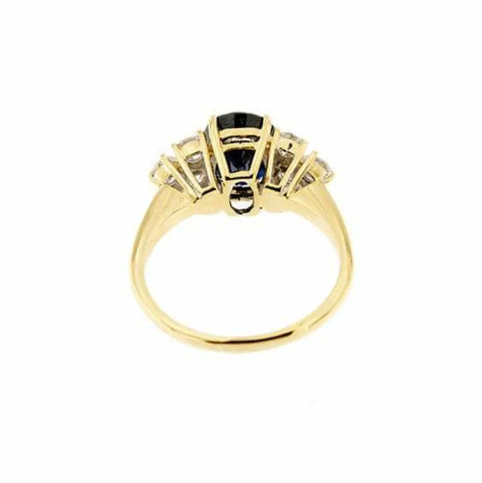 Bague saphir et diamant