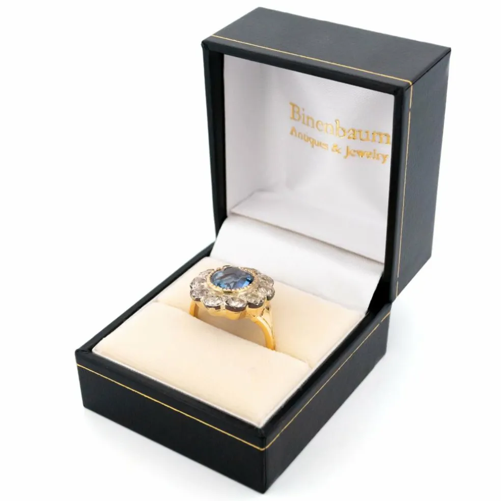 Bague saphir et diamant