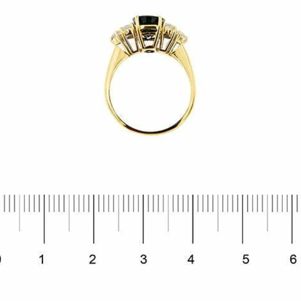 Bague saphir et diamant
