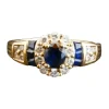 Bague saphir et diamants