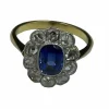 Bague saphir et diamants