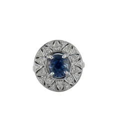 Bague Saphir et Diamants