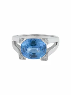 Bague Saphir et Diamants